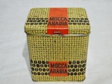 Antik MOCCA ARABIA kávés fémdoboz pléh doboz