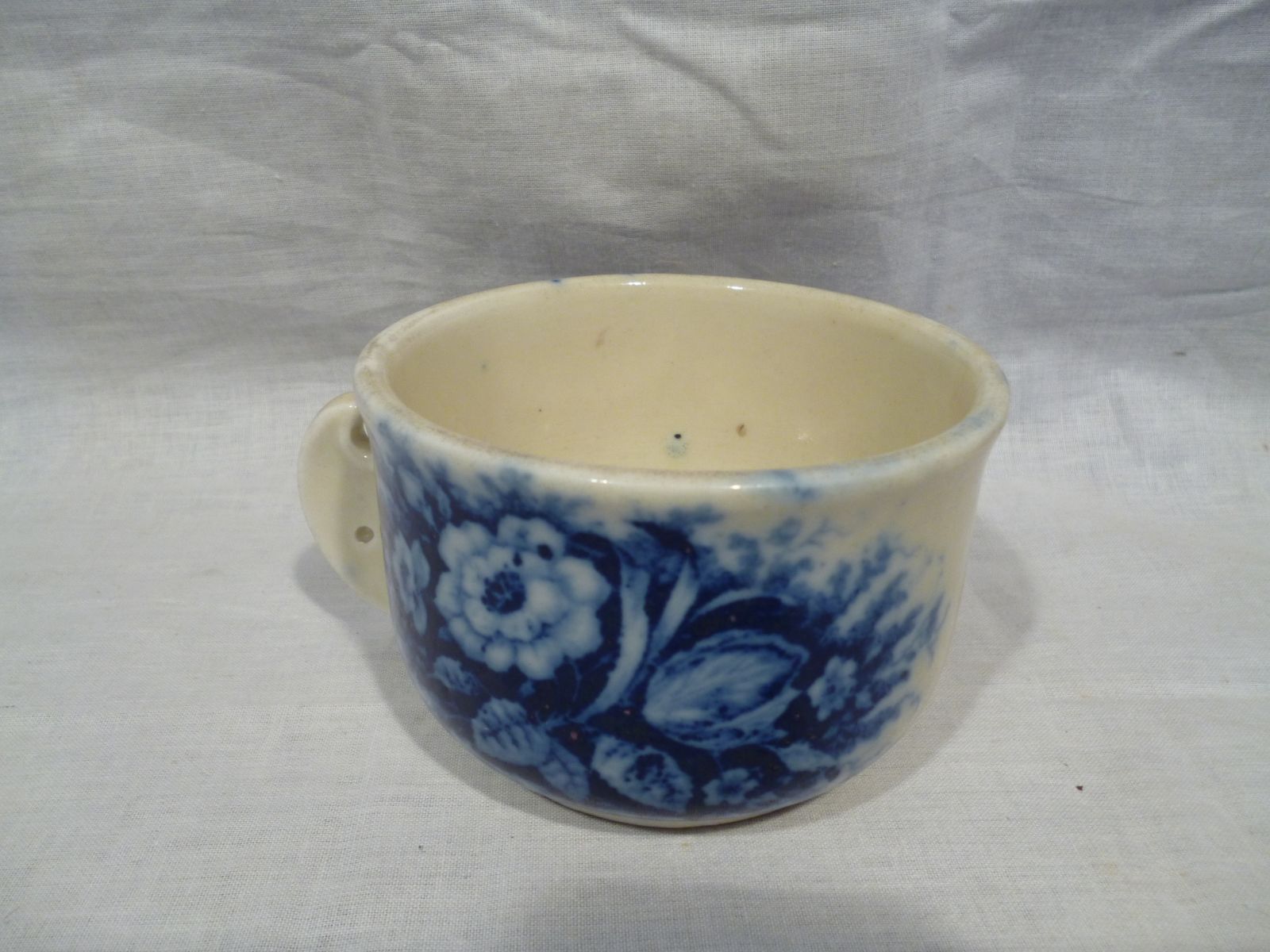 Antik kék mintás porcelán koma csésze