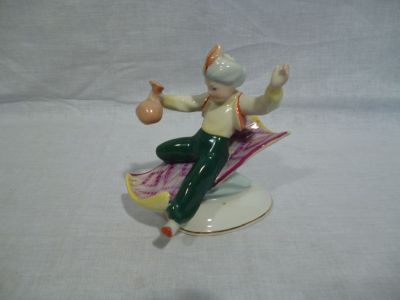 Régi porcelán figura Aladdin DRASCHE