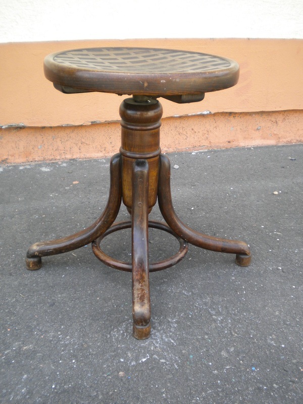 Antik bécsi thonet zongoraszék